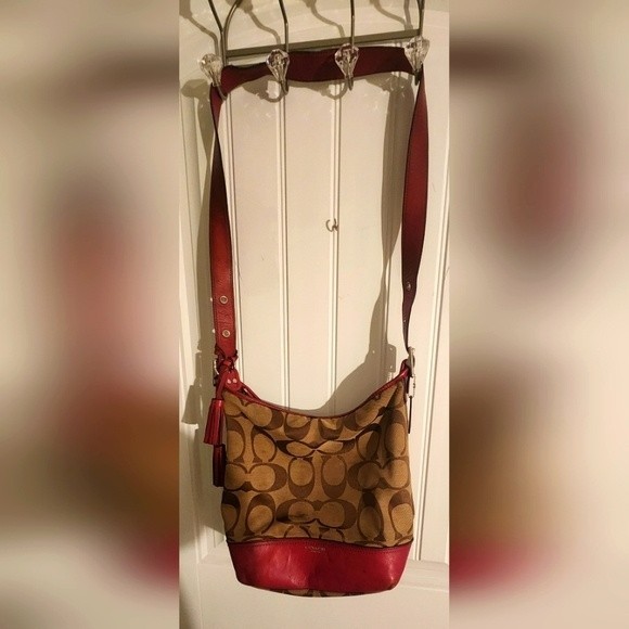 💝2/$30 Authentic Coach®️ Legacy Signature Crossbody Duffle 👜 - Picture 11 of 16